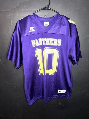 VTG University Of Northern Iowa UNI Panthers Football Jersey Youth XL Purple #10 - Image 1 of 4