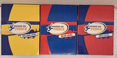 Hooked On French-Red Blue Yellow Levels-Includes CD-ROMs Workbooks Flashcards... - Image 1 of 4