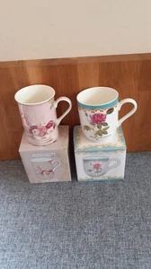 LEONARDO ENGLISH ROSE & CHINTZ ROSE MUGS ~~BOTH BOXED~~ - Picture 1 of 3