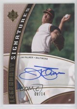 2009 Upper Deck Ultimate Collection Legendary Signatures /14 Jim Palmer Auto HOF