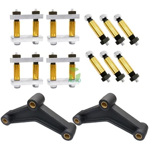 Greaseable Tandem Trailer Axle Shackle Kit 2.25" for Double Eye Springs - Bild 1 von 7