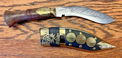 Faca Khukuri genuína feita à mão 10" - NEPAL Gurkha KUKRI - - Imagem 1 de 4