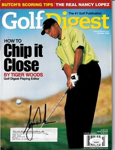 Tiger Woods autographed signed autograph auto 2002 Golf Digest full magazine JSA - Picture 1 of 2