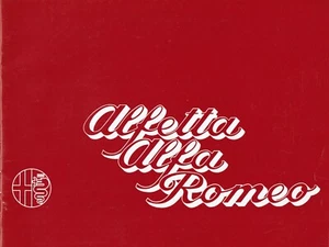 Alfa Romeo Alfetta Saloon 1.8 UK Sales brochure 1972 - Picture 1 of 3