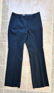 J. Crew Wollmischung marineblau gestreift Taschen gerade Anzughose Damengröße 8 - Bild 1 von 8
