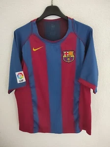 FC BARCELONA 2004-2005 camiseta shirt trikot maillot maglia M - Picture 1 of 4