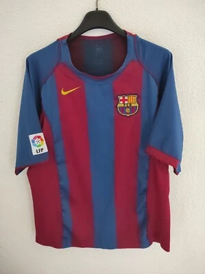 FC BARCELONA 2004-2005 camiseta shirt trikot maillot maglia M - Imagen 1 de 4