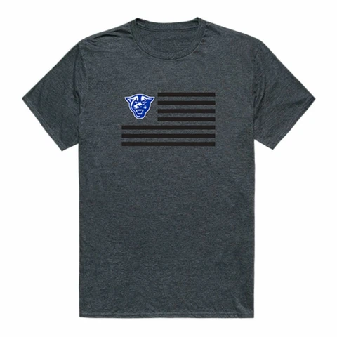 GSU Georgia State University Panthers USA Flag T-Shirt Heather Charcoal Cover