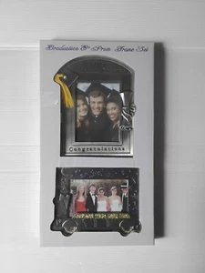Graduation & Prom Picture Frames Set Metal Tabletop ( 3.5x5" Pictures ) - Picture 1 of 4