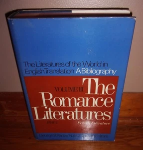 THE ROMANCE LITERATURES, Volume III, Part 2-in English Translation-HC dj-Ex, OOP - Picture 1 of 3