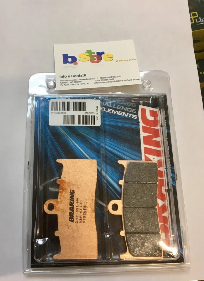 879CM55 PASTIGLIE FRENO ANTERIORE BRAKING BMW R 1200 R 06-14 - Imagen 1 de 1