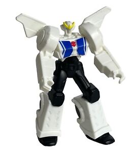Transformers Small Toy Strongarm 5" Plastic Robot White Blue Toy Cake Topper