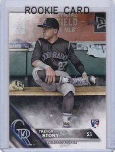 TREVOR STORY ROOKIE CARD 2016 Topps Update RARE PHOTO VARIATION SP Baseball RC! - Picture 1 of 2