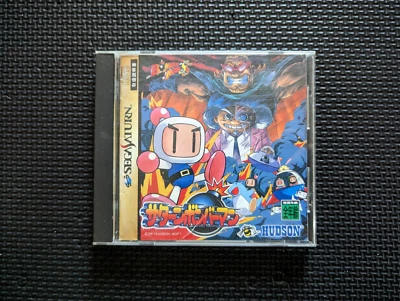 Saturn Bomberman SEGA SATURN SS NTSC-Japan Disc, case, manual. Tested. Fast UPS — 第 1/4 张图片