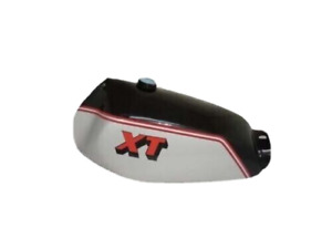 Yamaha Xt 250 3Y3 4Y1 Black & Silver Painted Petrol Tank 1980-1990 |Fit For)