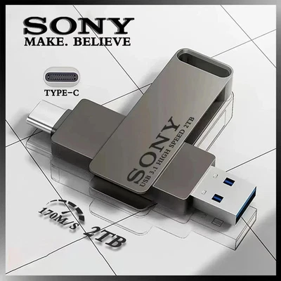 SONY 2TB High Speed PenDrive USB Flash Drive Metal Pendrive Type-C Swapable Port - Image 1 of 4