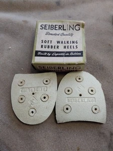 Vintage Seiberling Rubber Heels soft walking Boys B-6 O.C. cobbler - Picture 1 of 11