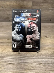 WWE SmackDown vs. Raw 2006 (Sony PlayStation 2) Disc & case Tested READ !!!! - Picture 1 of 4