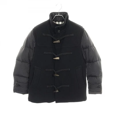 BURBERRY LONDON Duffel coat jacket A1F63-232-09 wool Nylon Black Used mens #M - Image 1 of 4