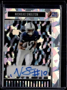 2025 Leaf Pro Set #8/10 Silver Crystal Nicholas Singleton Auto - Picture 1 of 2
