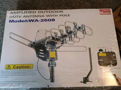 Antena HDTV Exterior Amplificada Modelo: WA-2608+18M Totalmente Nueva con Caja Foto 1 de 4