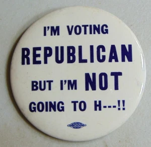 Kennedy Nixon Republican 1960 campaign pin button political - Picture 1 of 2