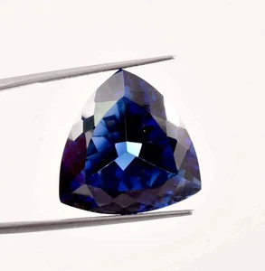 Piedras preciosas impecables certificadas de zafiro azul de 18,30 quilates de Ceilán - Imagen 1 de 6