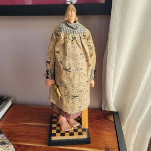 Williraye Studio Lottie Earth Angel Snowman Stand Figurine WW4111 Wood/Fabric - Picture 1 of 15