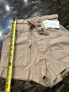 The Great Shorts Size 0 Tie Waist Tan - Picture 1 of 5