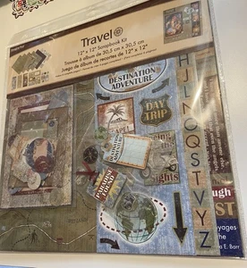 Imagine That: Travel 12x12 Scrapbook Kit: Säurefreies Papier, Aufkleber & Stanzformen - Bild 1 von 6