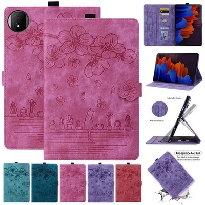 Leather Flower Cat Card Slot Tablet Case For Honor Pad X7 2025 Tablet 8.7'' - Image 1 of 4