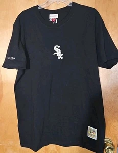 MLB Mitchell & Ness Chicago White Sox Baseball Shirt NWT Mens sz Large L Patches - Picture 1 of 7