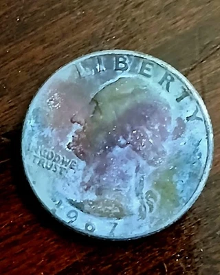 1967 Washington Quarter Missing Clad Layers Obv./Rev. - Image 1 of 2