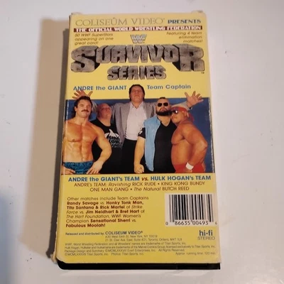WWF Survivor Series 1 (VHS, 1988) Coliseum Video Team Hogan Vs Team Andre - Image 1 of 3