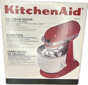 KitchenAid Ice Cream Maker Attachment 2 Qt Complete For Stand Mixer - Picture 1 of 6