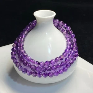 Armband 5,2 mm natürliches Super Seven 7 Kristall Rutilquarz Stein AAAA - Bild 1 von 6
