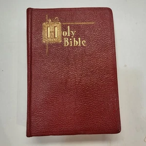 La Nueva Edición Católica de la Santa Biblia 1954 Papa Pío XII Tapa Blanda Cuero - Imagen 1 de 24