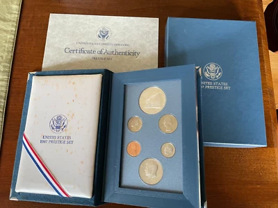1987 US Mint Prestige Set with box and COA - Image 1 of 4