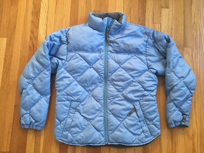 Chaqueta acolchada de invierno grande/cálida azul THE NORTH FACE para niñas Foto 1 de 4