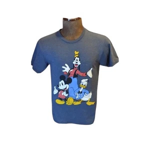 Walt Disney MICKEY MOUSE DONALD DUCK GOOFY T-Shirt Erwachsene Größe Small grau - Bild 1 von 8