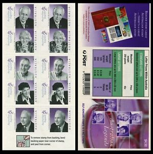 2002 Australian Legends, Medical Science $4.50 Booklet - Unfolded