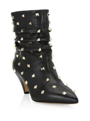 Botines de cuero con tachuelas Valentino Garavani 36,5 precio de venta sugerido por el fabricante: 1375,00 USD Foto 1 de 4