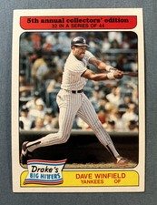 1985 Topps Drake’s Big Hitters Dave Winfield #32
