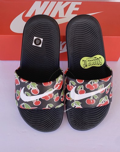 NUOVE scarpe infradito Nike Kids KAWA Cherry Slide CJ4123 001 taglia 11C