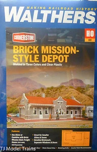 Walthers HO #933-4055 BricK Mission Style Depot (kit Form) - Picture 1 of 1