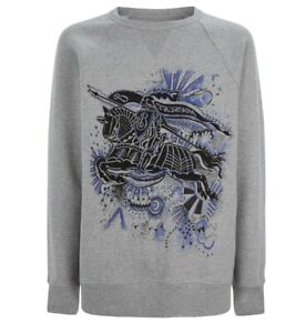 Burberry Equestrian knight Embroidered Crewneck Sweater Unisex XS
