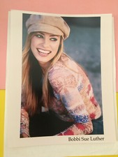 Bobbi Sue Luther #3 ,  original vintage talent agency headshot photo w/ Credits