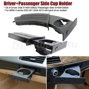 Driver+Passenger Side CUP HOLDER For BMW E60 E61 M5 525i 528i 530i 535i 550i - Picture 1 of 12