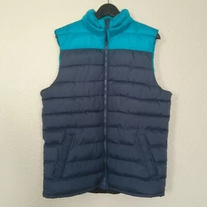 Gilet trapuntato OLD NAVY San Francisco California uomo blu full zip taglia M alto - Foto 1 di 10
