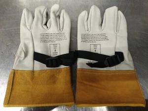Paar MAGID Leder Lineman Handschuhe Größe 8 - Bild 1 von 3